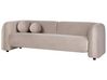 3-istuttava sohva sametti ruskeanharmaa LEIREN_919461