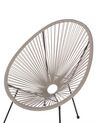 PE Rattan Accent Chair Light Grey ACAPULCO II_811596