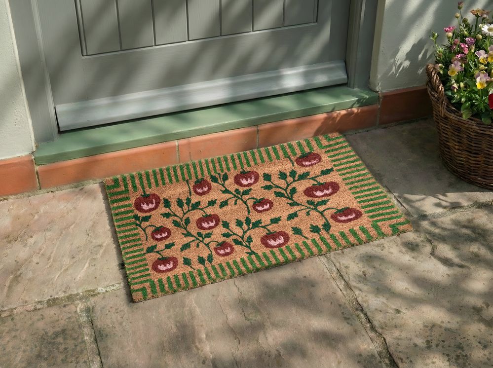 Tappetino da Ingresso KNIK Naturale 40 x 60 cm Pomodoro Fibra di Cocco