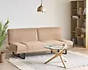 Sofa rozkładana dla 2 osób YORK Boucle Beżowy