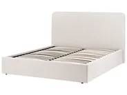 Ottoman Bed BRENON Fabric Light Beige 160 x 200 cm (EU King Size)_1055983