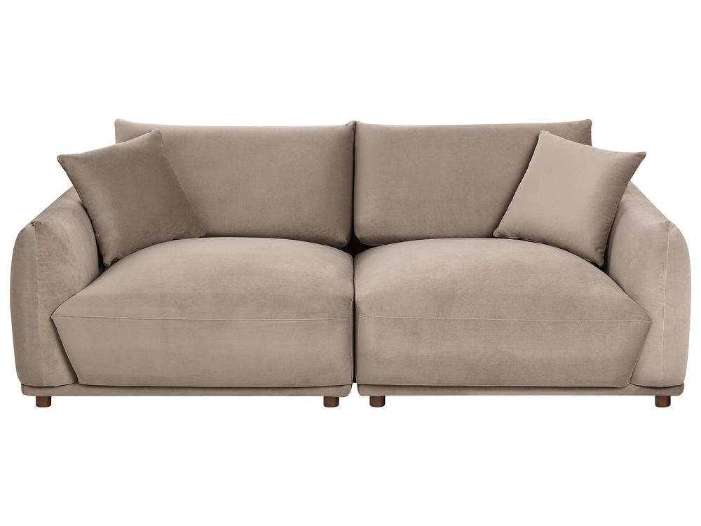 Sofa 3 Seater JUBEK Velvet Taupe