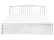 Ottoman Bed CLARBEC Pine Wood White 180 x 200 cm (EU Super King)_1055800