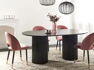 Dining Table SHERIDAN Black 180 cm 100 cm_952038