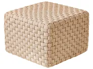 Pouffe NALLI Synthetic Material Light Beige_939231