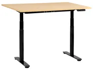 Biurko regulowane elektrycznie DESTINAS 120 cm 72 cm Czarny/ jasny brąz_1000456