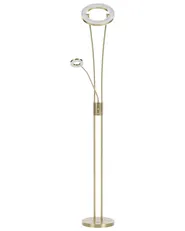 Lampa podłogowa LED KENNET  Ze ściemniaczem Metal Mosiężny_1141484