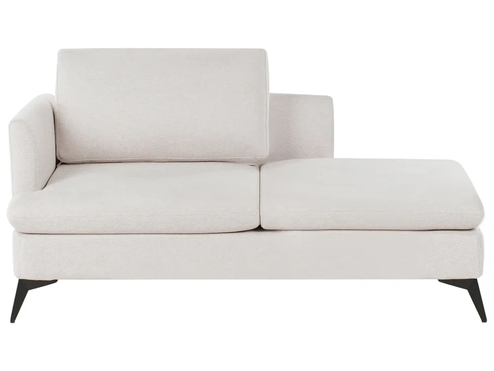 Chaise longue izquierdo SIEVOZ Tela Beige claro