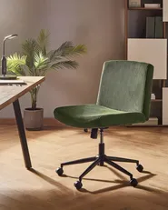 Desk Chair GEDDES Corduroy Green_1010109