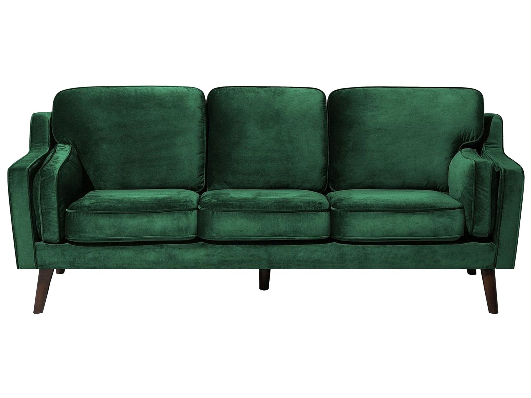 Soffa 3-sits sammet smaragdgrön LOKKA_710725