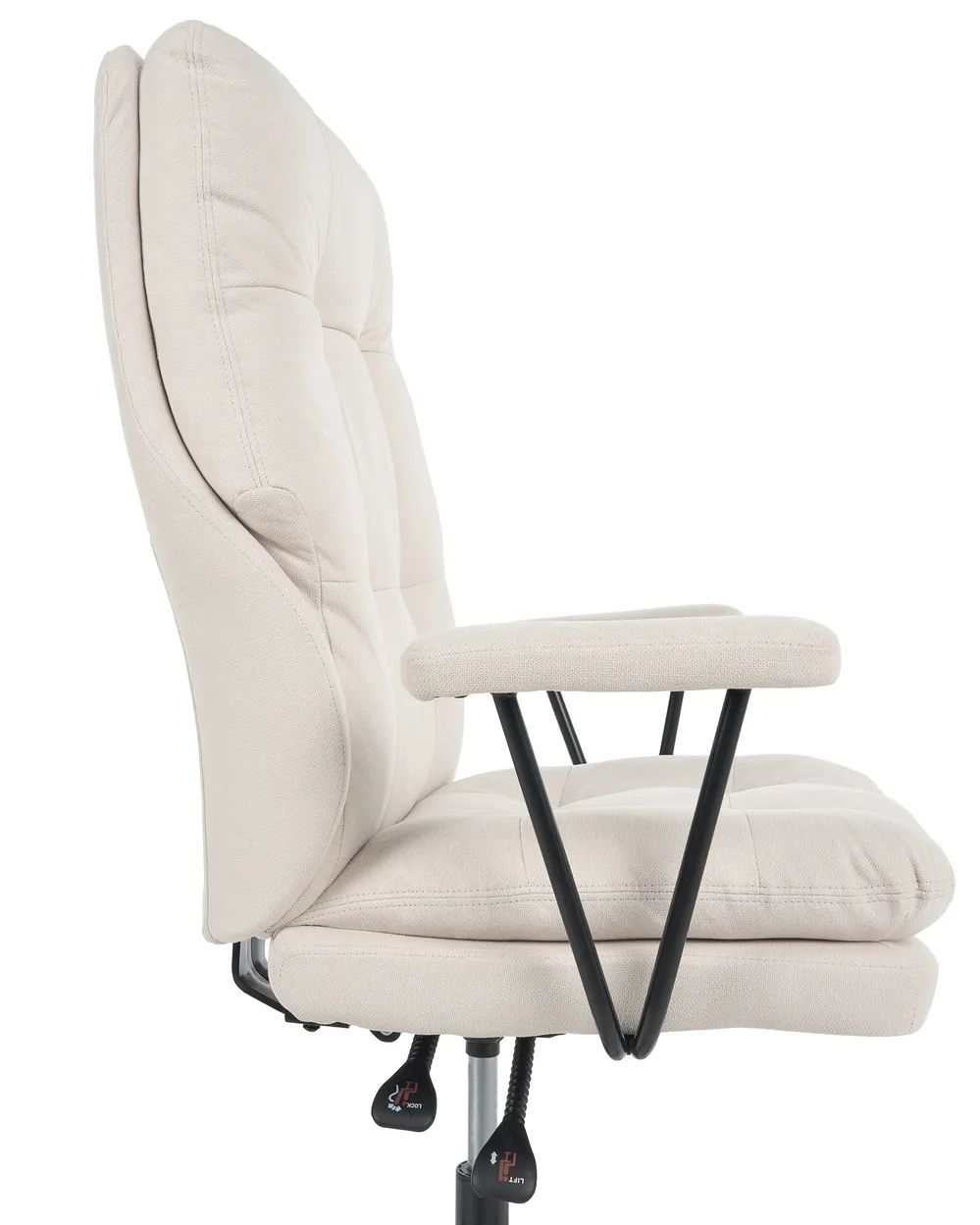 Office Chair MELOCUSH Fabric Off-White_1085267