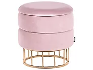 Storage Pouffe ELGIN Velvet Pink_772388
