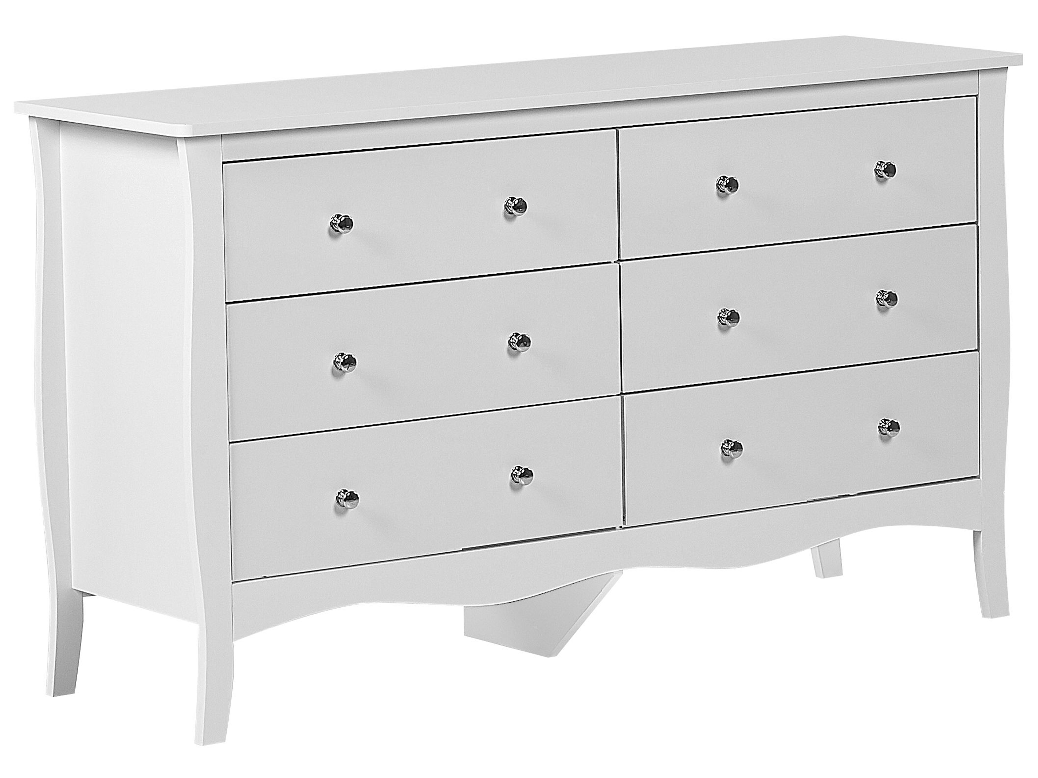 Commode blanche 6 tiroirs WINCHESTER
