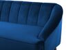 Soffa 3-sits sammet koboltblå ALSVAG_732215