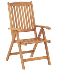 Set di 6 sedie da giardino con cuscini JAVA Legno d'acacia Tortora_803729