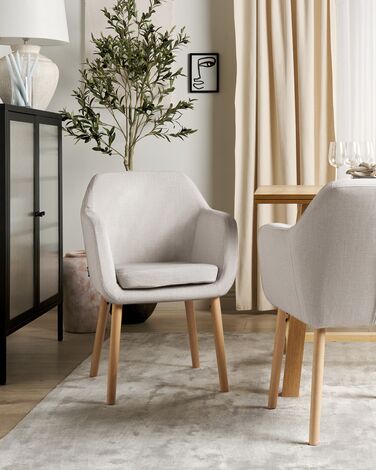 Velvet Dining Chair Taupe YORKVILLE II