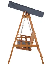 Patio Swing FIBBIALLA Spruce Wood Brown_958725
