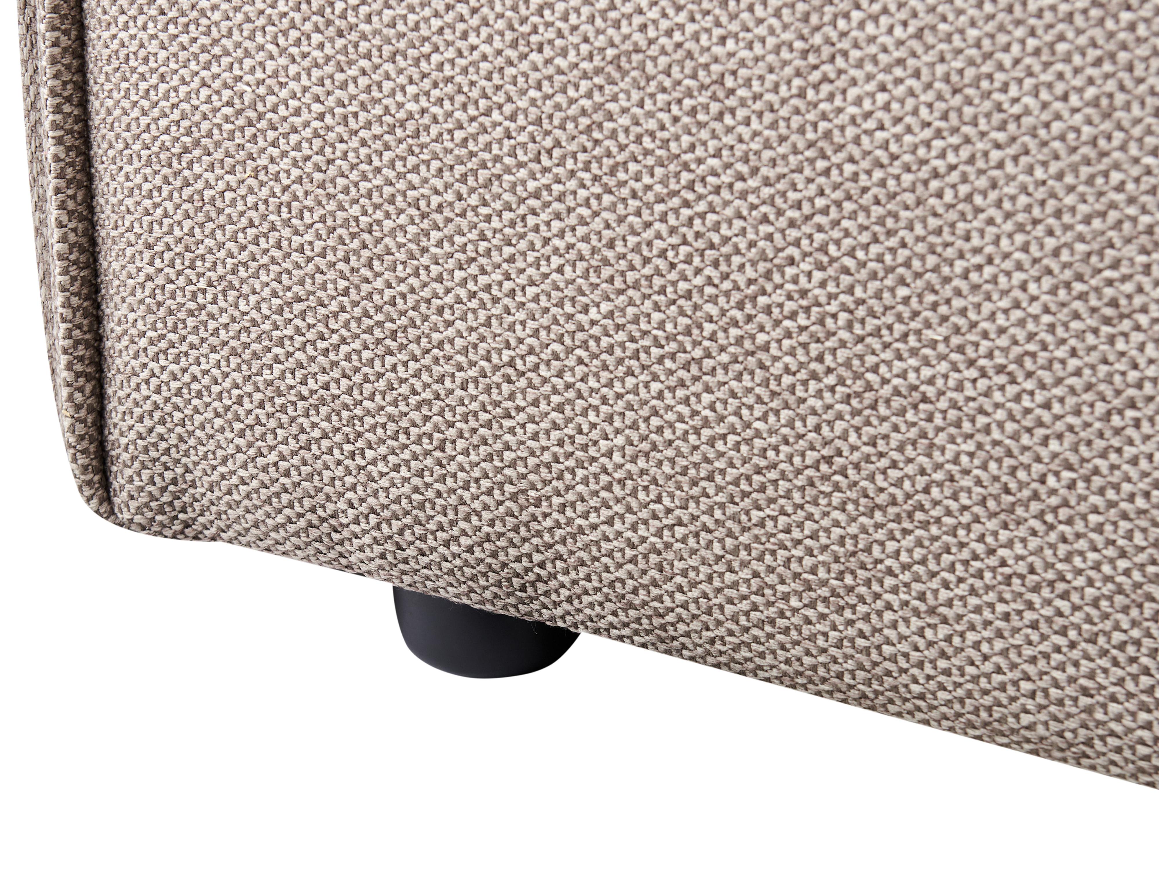 Bed Faux Linen LESTRE 160 x 200 cm (EU King Size) Taupe_960034