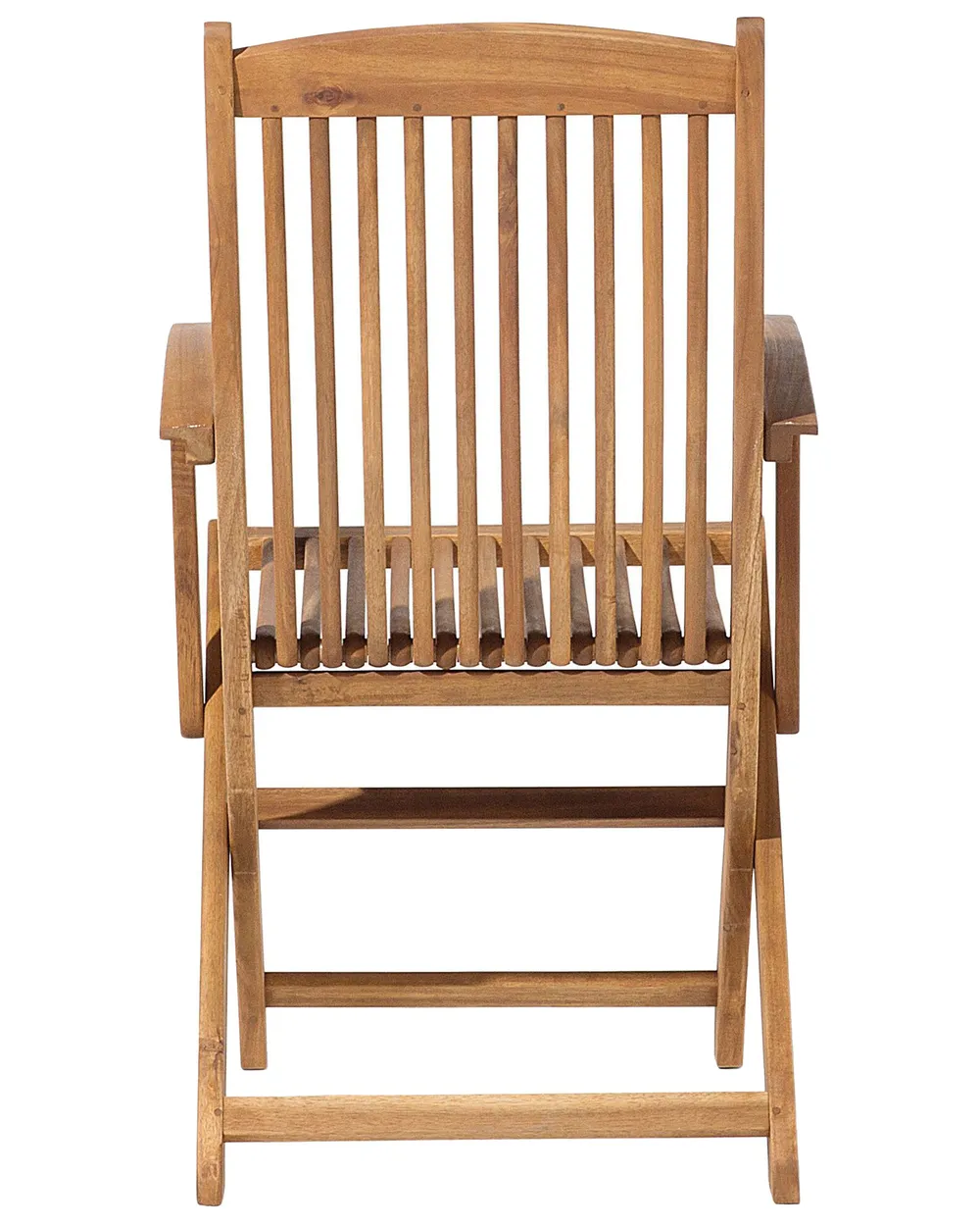 Set of 2 Garden Chairs MAUI Acacia Wood Light Brown_722064