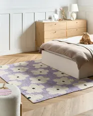 Tappeto per bambini MOKHVA Viola chiaro 140 x 200 cm Cotone_1061142
