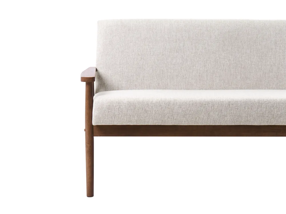 Sofa 2 Seater ESRUM Fabric Dark Brown/ Grey_1014650