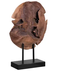 Accessorio decorativo Pesce PLAICE FISH Legno di teak Marrone_758912