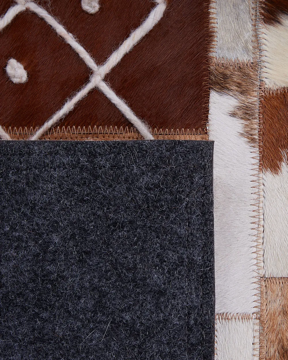 Rug HEREKLI Brown 140 x 200 cm Leather_764690