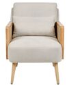 Fabric Armchair Light Beige ORUM_871401