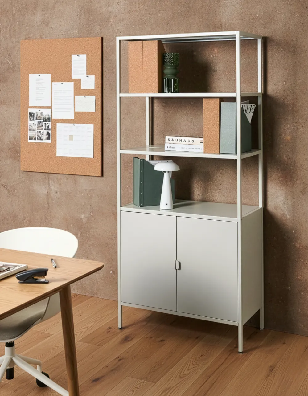 Szafka biurowa KAURI Metal Jasnoszary