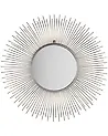 Lustro ścienne CILLY 80 cm 80 cm Metal Srebrny