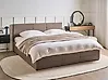 Bett mit Stauraum MASSOGNES Bouclé Taupe 180 x 200 cm