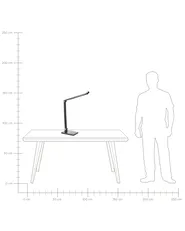 LED Desk Lamp LEPUS with Motion Sensor Dark Grey_1048834