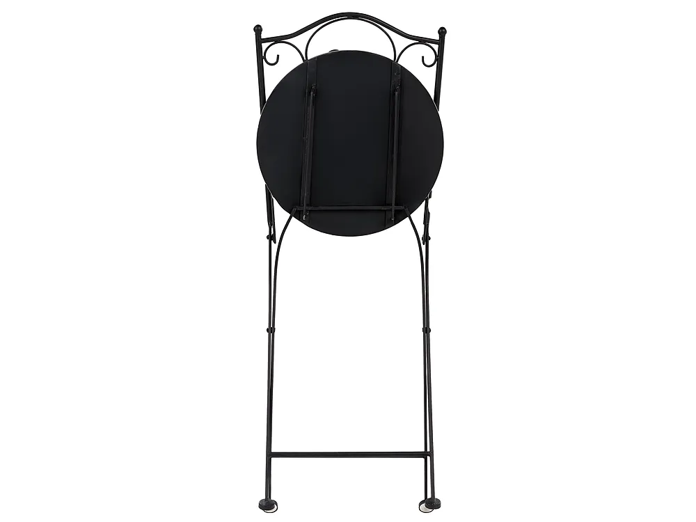 Set mobilier de grădină SIPONTO Metal Alb/Albastru_1155722
