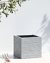 Plant Pot PAROS 30 cm Light Grey