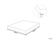 Fitted Sheet HOFUF 180 x 200 cm Cotton Navy Blue_816088