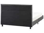 Bett mit Lattenrost Stoff ALBI 120 x 200 cm Grau_1060932