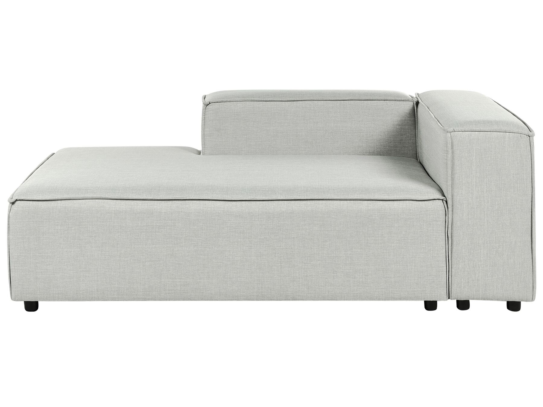 Chaise lounge de lino gris derecho APRICA_874309