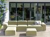 7 Seater Modular Garden Lounge Set Olive Green BATTIFOLLO_933600