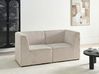 Modular Sofa 2 Seater LEMVIG Corduroy Beige
