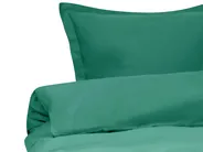 Komplet pościeli PARKROSE 200 x 200 cm Bawełna satynowa Zielony_1071718
