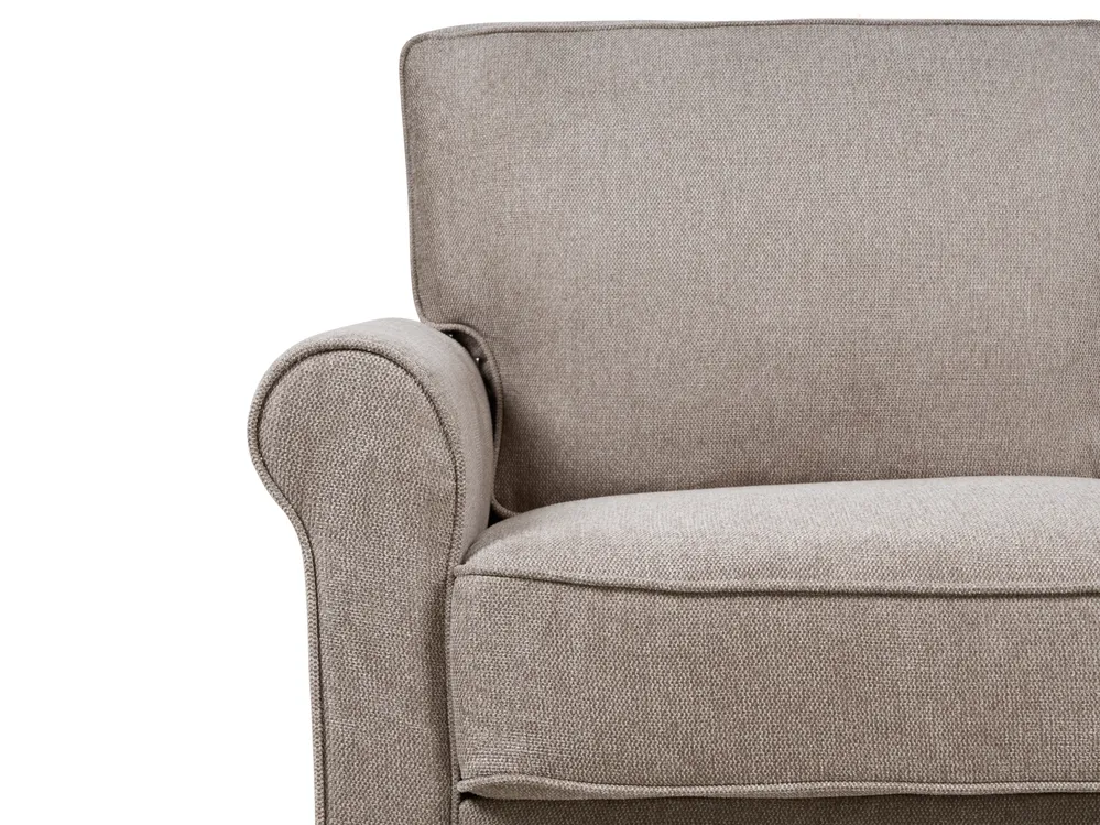 Sofa 3 Seater RONNEBY Fabric Light Brown_901460