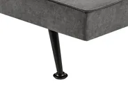 Sofa Bed 3 Seater HASLE Fabric Dark Grey_951987