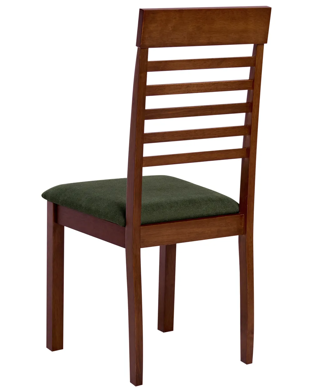 Set di 2 sedie da pranzo ORTLEY Legno Marrone scuro/Verde_1010670