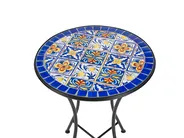 Stolik bistro CORIANO 60 cm 60 cm Metal Czarny_986203