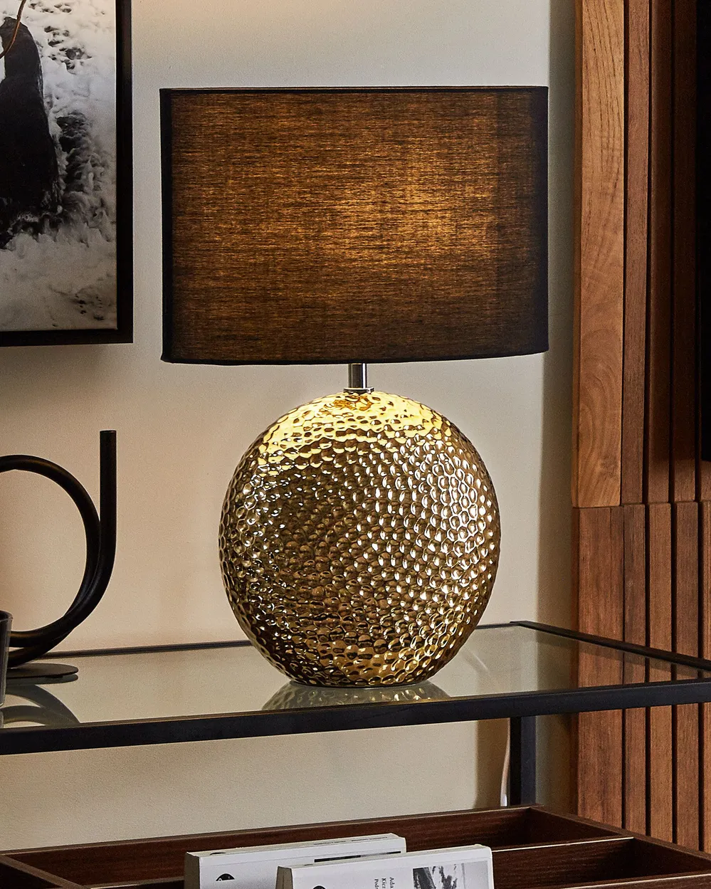 Table Lamp NASVA Ceramic Gold