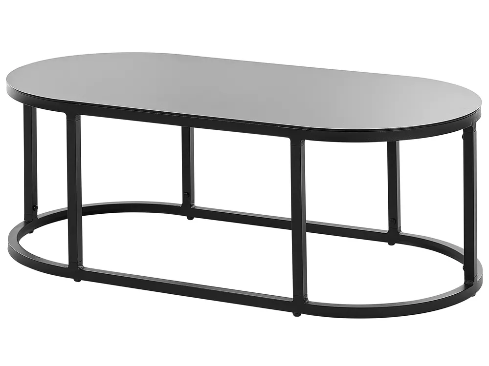 Zestaw ogrodowy ze stolikiem dla 3 osób MONTEFALCO Metal Biały_905557