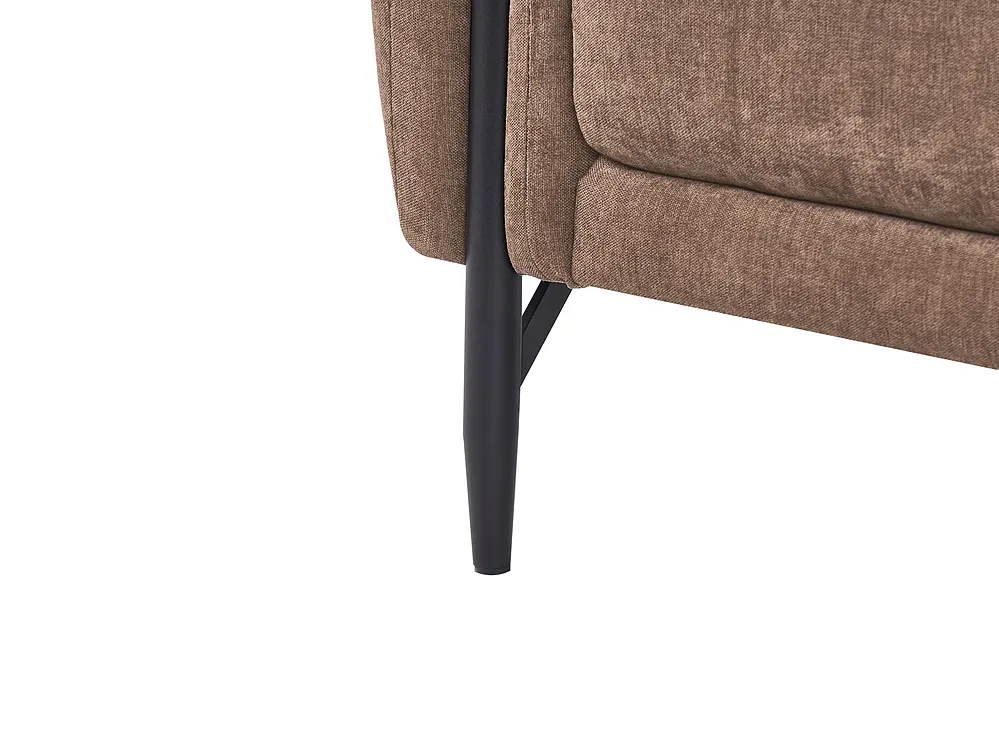 Sofa 3-Sitzer SKARO Chenillegewebe Braun_1156660