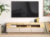 Mueble TV madera clara/beige 160 x 40 cm ANTONIO_843782