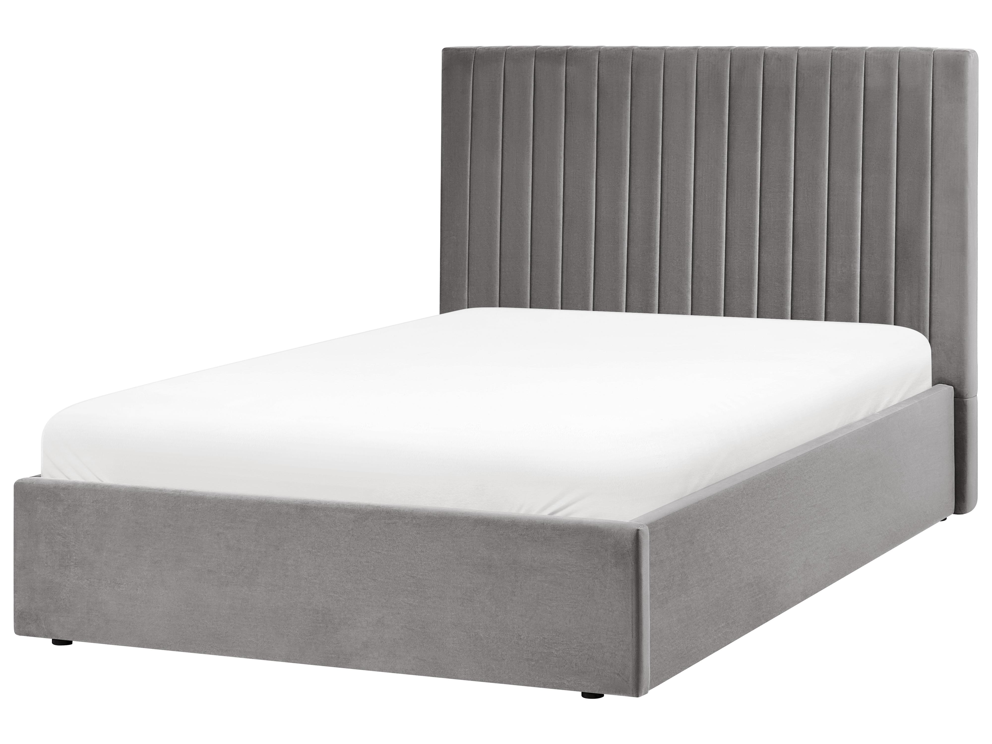 Ottoman Bed VION Velvet Grey 120 x 200 cm (EU Small Double)_1062861