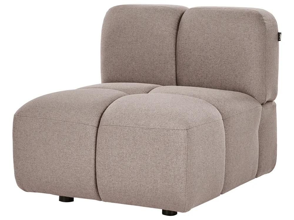 Modular Corner Sofa 4 Seater MAKSABERG Fabric Taupe Right Hand_1136504